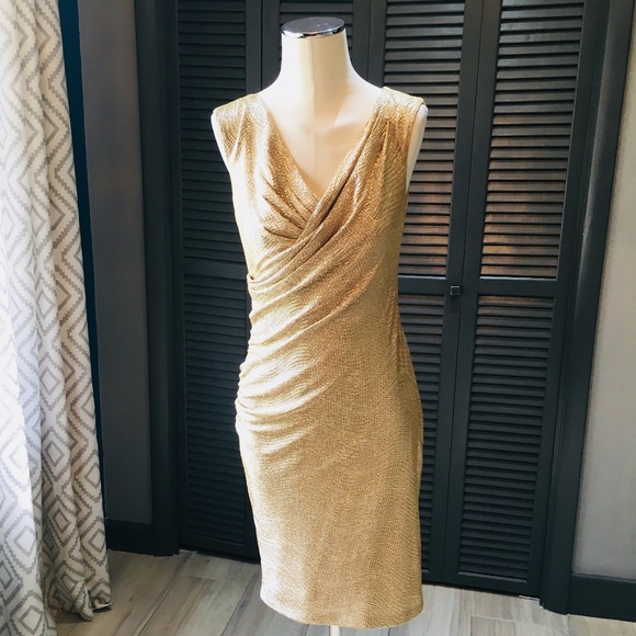 Cache Dresses & Skirts - GOLD | GODDESS | COCKTAIL DRESS | CACHE